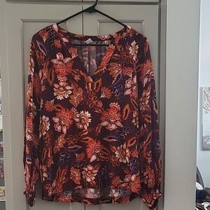 Old Navy Floral Peasant Top
